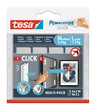 tesa® Powerstrips Click Multi Medium/Large 14 par